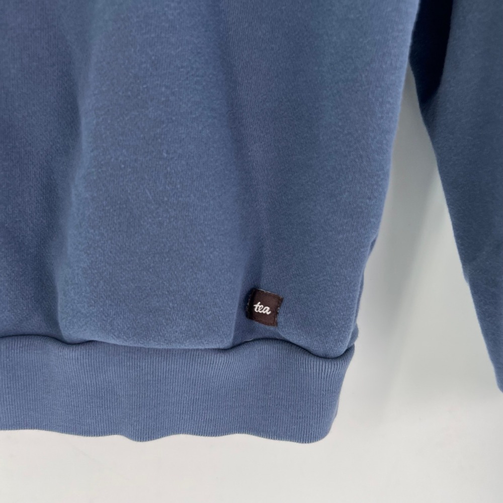 Tea Collection Boys Blue Lightning Bolt Full Zip Hoodie Orange Zipper Size 6 - Picture 9 of 10
